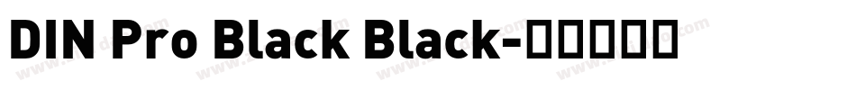 DIN Pro Black Black字体转换